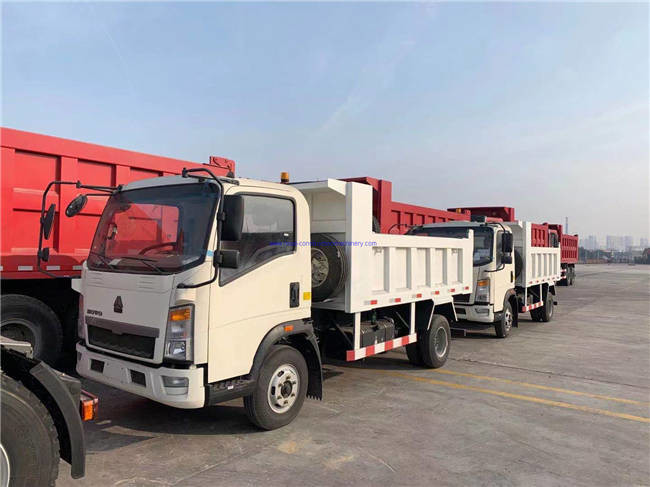 最新の会社の事例について DRC 2単位HOWO 5トンの軽量ダンプ トラック